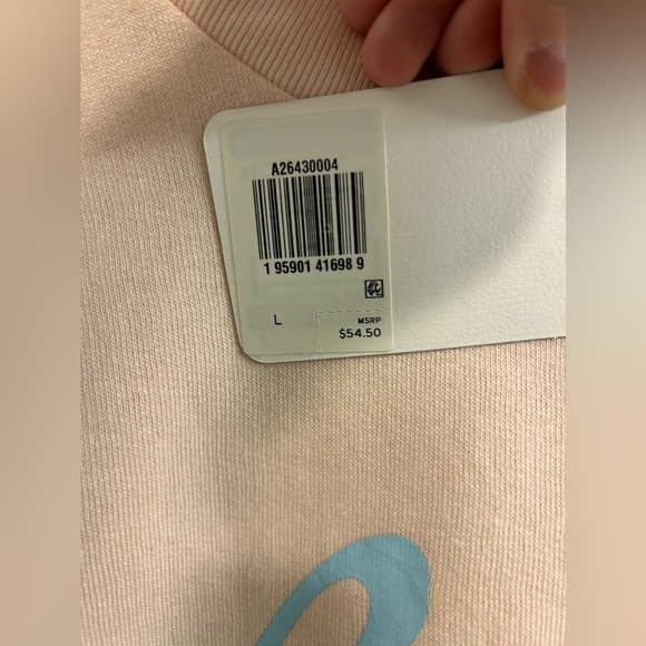 🍁NWT Peach and Blue Levi’s Cropped Sweatshirt - Picture 12 of 15